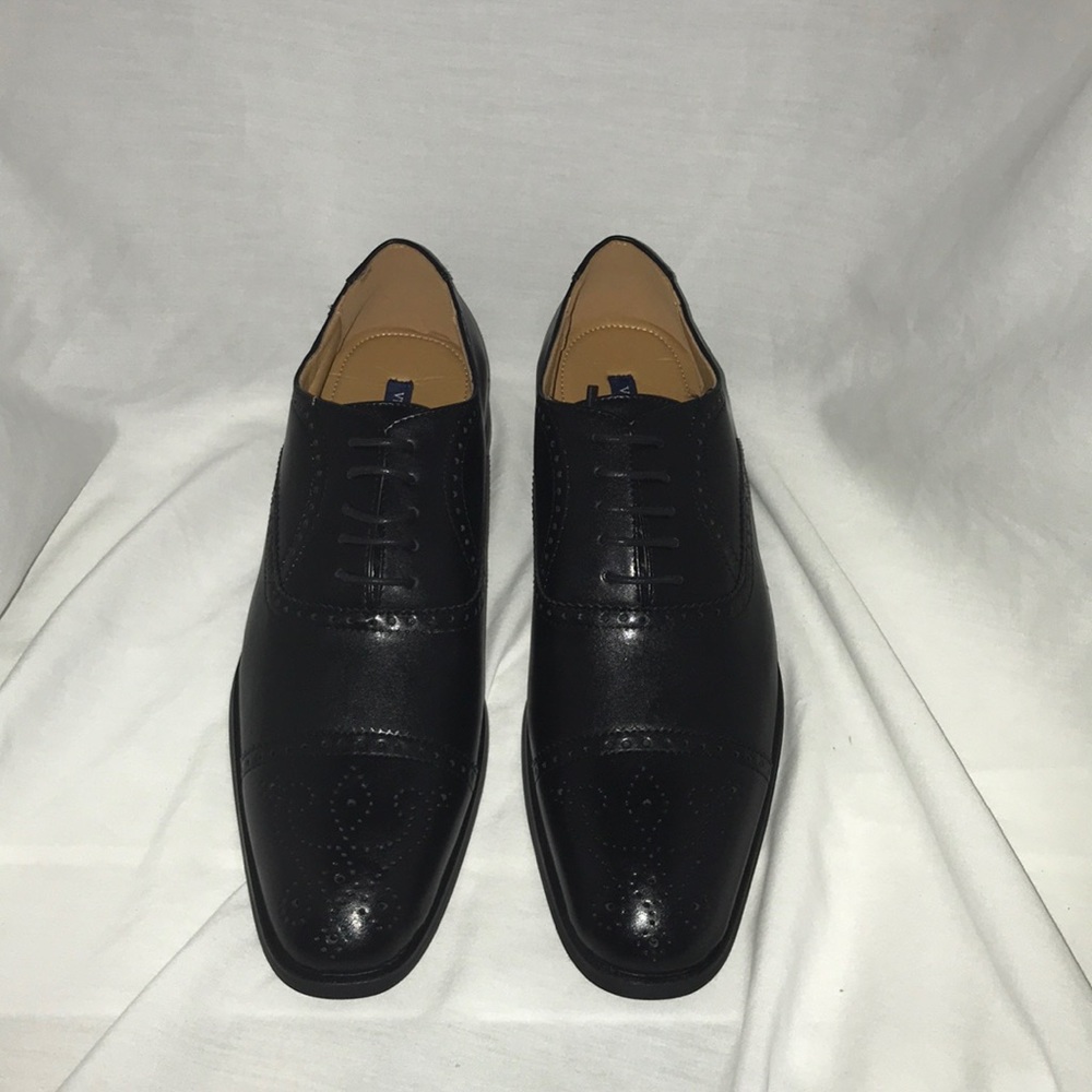 Vincent Cavallo Men’s black leather dress shoes